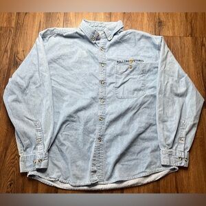 Rolling Stones Vintage Button Shirt